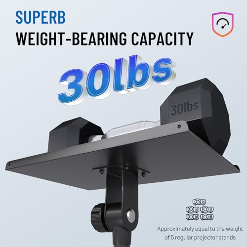 CAHAYA Projector Stand Tripod Adjustable - Stable for Tablets Phones Book Height 26" to 51.5" Multifunctional Laptop DJ Rack Stand Portable for Outdoor Movies CPS0331 - style: Tripod Projector Stand