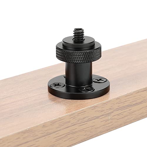 CAMVATE 1/4"-20 Male Thread Screw Support with Wall/Table Mount Round-Shape