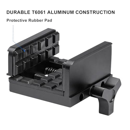 Rifle Clamp for Tripod - Heavy Duty Arca Swiss Saddle Mount with Quick Release, 1/4"&3/8" Screw Holes, Universal Hunting/Shooting Clamp Rest - style: Universal Saddle Mount