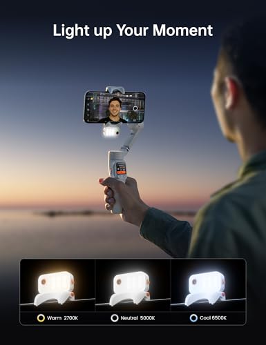 Hohem iSteady V3 Ultra Gimbal Stabilizer for Smartphone, AI Tracking Phone Gimbal, 1.22" Touchscreen Detachable Remote Control, Built-in Extension Rod & Tripod, 360° Infinite Pan, Vlog Filming, White - color: White, size: 5.0*2.6*12.3 in/ 127*65*312 mm