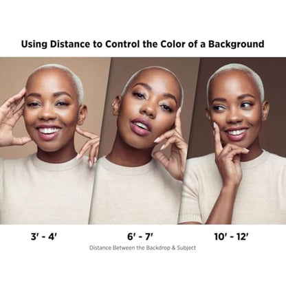 Westcott X-Drop Pro Wrinkle-Resistant 8' x 8' (2.44 x 2.44m) Backdrop for Headshots, Photoshoots, Group Portraits, Video Interviews, & Photo Booths - Portable and Travel Friendly (Pastel Blue) - color: Pastel Blue