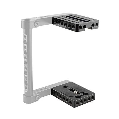 CAMVATE Top Cheese Plate + Camera Base Plate for DIY DSLR Camera Cage Rig