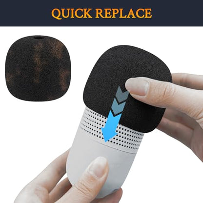 SOULWIT 2Pcs Pop Filter for Razer Seiren V3 Mini - Black | Do Not Fit Seiren V3(2024 Gen3), Seiren Mini(2020 Gen1) Mircophones
