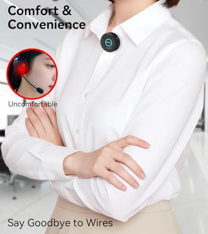 Portable Voice Amplifier with Wireless Lapel Microphone, Personal Microphone for Teachers, Rechargeable PA System for Classroom,Yoga, Meetings, Speeches