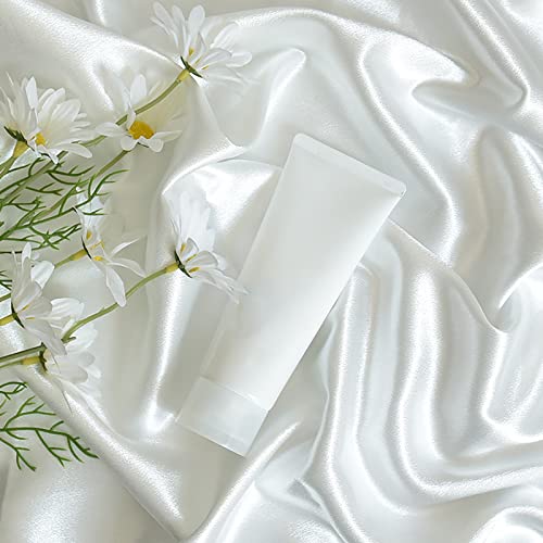 Satin Photography Background Silk, Glossy Fabric Cloth Backdrops for Goods, Crafts, Jewelry, Cosmetics, Food Photoshoot and Flat Lay (White, 4.9×3.3ft/150×100cm) - color: White, size: 150 × 100 cm