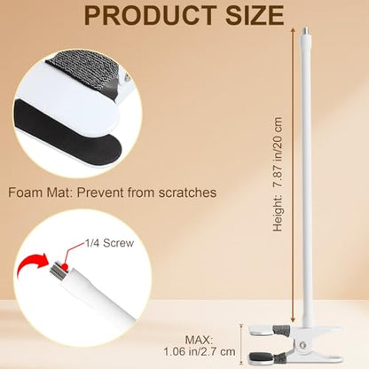 Baby Monitor Mount for Nanit Pro Smart Baby Monitor & Flex Stand, Also for Cameras with 1/4 Screw Stand, Flexible Clip Clamp Mount Adjustable Monitors Holder Without Tools or Wall Damage - size: 7.87 inch