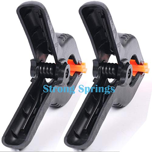 ONDY 2 Pack Of 9” Large Spring Clamps Heavy Duty Nylon Muslin Woodworking Clamps Photo Studio Backdrops Backgrounds Clamps Set, the Jaws Have a Maximum Opening of 4" - size: 9 inch