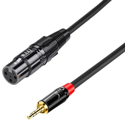 XLR to 3.5mm Adapter Cable, XLR Female to .3.5mm (1/8 inch) Stereo Microphone Cable Connector (3FT) Black - color: XLR Female to 3.5MM Cable