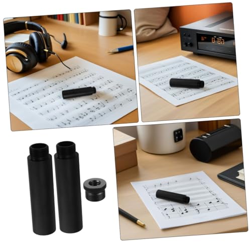 NOLITOY Microphone Extension Tube and Stand Adapter Kit 5/8" Female to 5/8" Male with 3/8" Screw, Boom Arm Mic Stand Parts for Desk Mounts and Live Streaming Use
