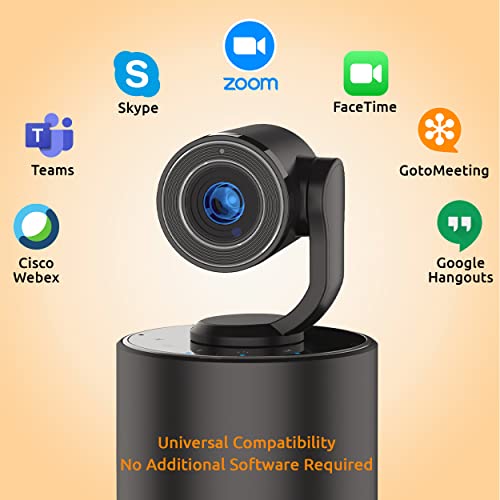 TOUCAN Conference HD Video Conference System, 1080P HD Camera, Speakerphone with 4 Microphones, Plug and Play USB Conference Camera for Zoom, Teams, Google Meet, Office and Home Office
