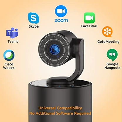 TOUCAN Conference HD Video Conference System, 1080P HD Camera, Speakerphone with 4 Microphones, Plug and Play USB Conference Camera for Zoom, Teams, Google Meet, Office and Home Office