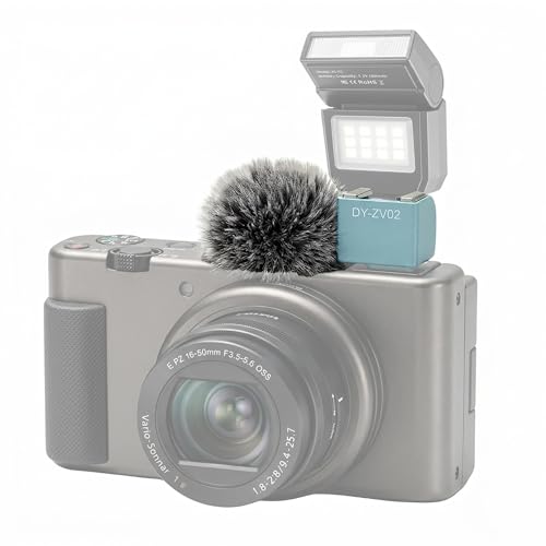 Camera Hot Shoe Wind Muff Adapter Compatible with Sony Zv-1,Zv-1 Ii,Zv-E10,Av-E10M2 and Zv-E1 Accessories Multi-Functional Mic Flash Mount Compatible with External Flash Attachment(1PCS)