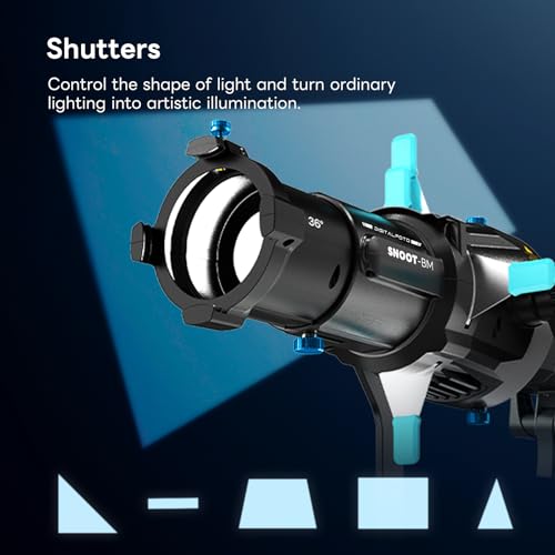 Bowens Mount Optical Snoot Photography,Spotlight Snoot Gobos kit for Monolight,Compatible with Aputure Amaran 100X/D 200D/X,150/300c,600x Pro,Godox SL60 Continuous Light etc - size: Bowens Mount Ultra
