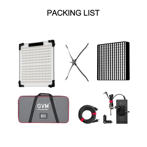 GVM 200W Flexible Led Panel Light Mat with Bluetooth Control, RGB Video Light with Softbox, 2000K-10000K Foldable Photography Light, 16 Kinds Lighting Scene, 1400pcs Led Beads, 23.62 * 23.62 inch - size: B200C