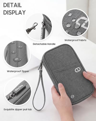 Travel Passport Holder - Family Passport Wallet Holder for Travel | lightweight - color: New Grey