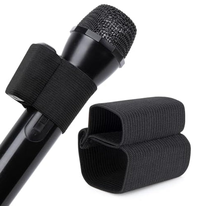 YOUSHARES Handheld Microphone Elastic Sleeve,Compatible with DJI Mic 2 Wireless on Handheld Microphone (Shure SM58, Behringer XM8500) for Clearer Audio for Weddings,Interviews and DJ Hosting - color: Rode Elastic Sleeve