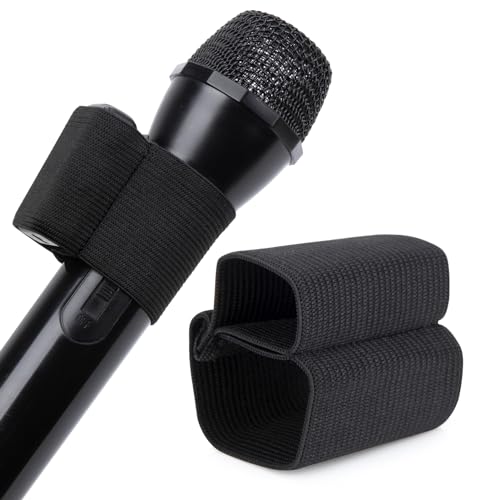 YOUSHARES Handheld Microphone Elastic Sleeve,Compatible with DJI Mic 2 Wireless on Handheld Microphone (Shure SM58, Behringer XM8500) for Clearer Audio for Weddings,Interviews and DJ Hosting - color: Rode Elastic Sleeve
