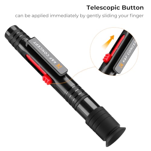 K&F CONCEPT Professional Lens Cleaning Pen*3 with Soft Brush, Carbon Head Lens Cleaning Pen Compatible with Canon, Nikon, Pentax, Sony Digital Camera Cleaning,AR VR Glasses Cleaning