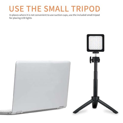 CL-36 Conference Lighting Kit with Tripod & Suction Cup for Remote Working, Mini LED Video Light for Video Conferencing, Zoom Calls, Broadcast, Live Streaming，Adjustable Laptop Video Light