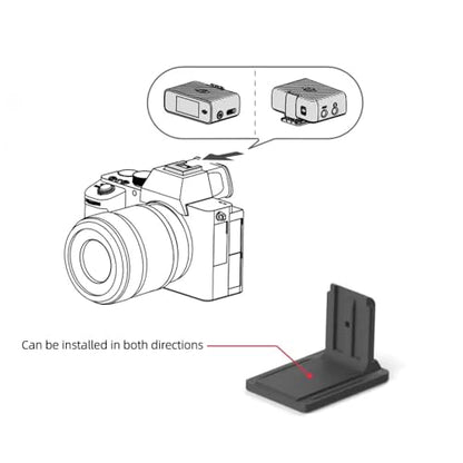 Original Mic Hot Shoe Adapter, Compatibility with DJI Mic, The Receiver Can Be Attached to The Camera's Hot or Cold Shoe