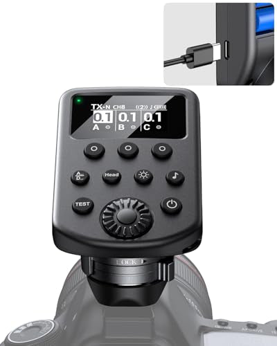 AODELAN Wireless Flash Trigger with ISO Hot-Shoe for Sony/for Canon/for Fujifilm/for Nikon, Flash Transmitter Supports Air1 & Air2 Compatible with Profoto A1X/B1X/A2/B2/D2/A10/B10/B30/Pro-D3/Pro-10