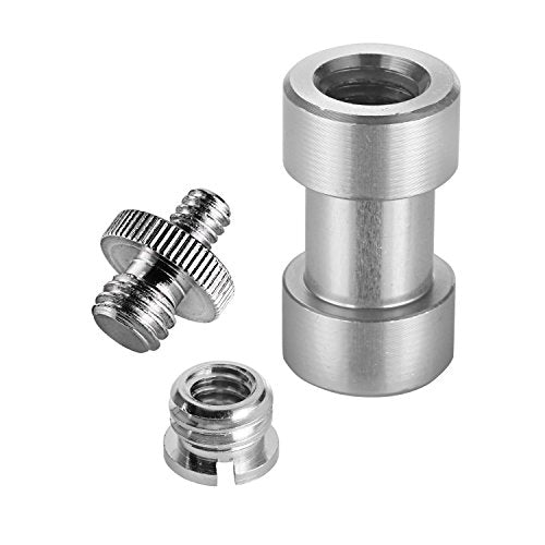 Neewer® 15 Pieces 1/4" 3/8" Metal Threaded Screw Converter Adapter for DSLR Camera,Tripod,Shoulder Rig,Light Stand,Camera Cage - style: HW-10