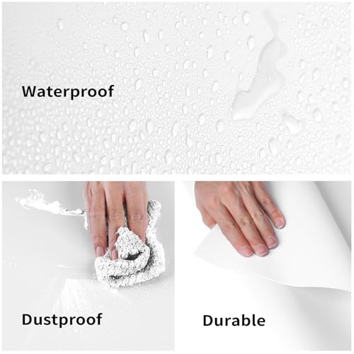 Meking 39.37x78.74 inch PVC Backdrop, Matte White Background for Photography Vinyl Backdrops for Product Photography,Portrait Shoots and Photo Studio - color: Matte White