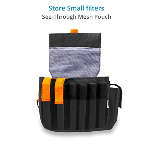 PROAIM Cube AC Pouch (Small) For Camera Assistants, Grips & Techs. Comes with a 2.5 Wide Belt Loop, External Pockets & D-Ring. For Utility Tools & Video Accessories (P-CBAC-01)