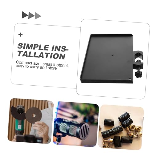 ERINGOGO Recording Mic Stand Tray Sound Card Organizer for Musicians Podcasting Live Streaming Modern Design for Home Studios Professional Venues