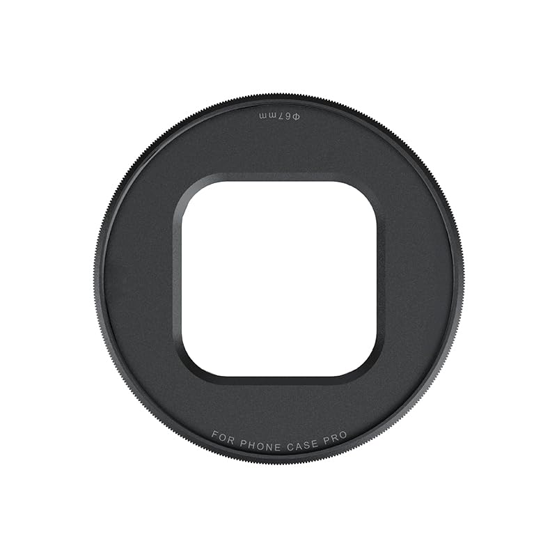 PGYTECH ProShot 67mm Filter Adapter Ring for iPhone 17 Pro & Pro Max, Magnetic Clip-On Lens Mount for ND/CPL/Variable ND Filters, Compatible with ProShot Cage - style: 67mm Filter Adapter Ring
