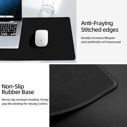 Mouse Pad with Wireless Charging, Gaming Mouse Pad with Ultra-Smooth Surface, Large XXL Desk Mat, Non-Slip, Waterproof Computer Keyboard Pad, 800x400x4MM, Included 20W PD Power Adapter - color: Black (Power Adapter)