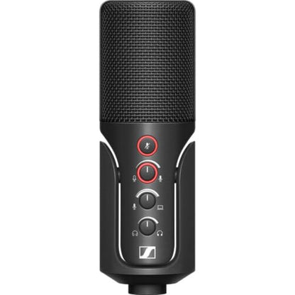 Sennheiser Profile USB Condenser Microphone Streaming Set with Boom Arm Bundled with Wind Screen Pop Filter + Closed-Back Headphones + Cleaning Cloth (4 Items)