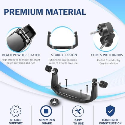 740146-1 Gimbal Bracket Mounting Bracket with Knobs Mounting Screws Fit for Helix-7 Series Fish Finders All Models - style: 740146-1