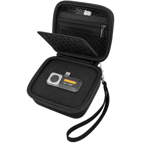 Boobowl Case Compatible with for Flir One/for Thermal Master P1/for TOPDON TC002C/ for Fluke Thermal Camera, Infrared Cameras Storage Holder Box for USB Cabless(Bag Only) (Black, For Smartphones) - color: Black, size: For Smartphones