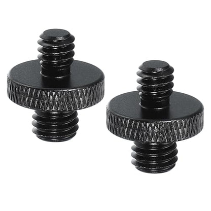 PATIKIL Tripod Screw Adapter 1/4" Male to M8 Male, 2 Pcs Tripod Nut Connectors Camera Mount Screw Camera Double Head Converter for Microphone Holder Magic Arms Accessories, 18 mm - size: 1/4" Male to M8 Male,18 mm