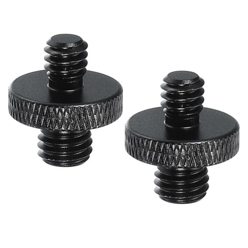 PATIKIL Tripod Screw Adapter 1/4" Male to M8 Male, 2 Pcs Tripod Nut Connectors Camera Mount Screw Camera Double Head Converter for Microphone Holder Magic Arms Accessories, 18 mm - size: 1/4" Male to M8 Male,18 mm