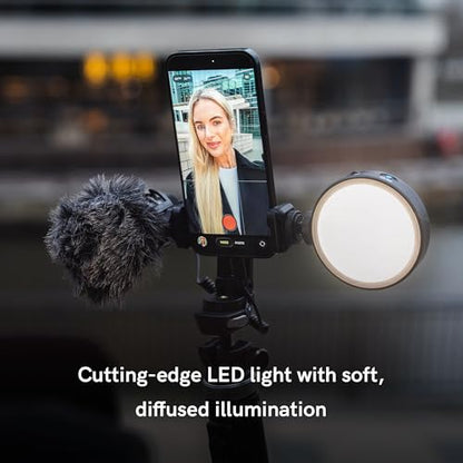 Lume Cube Content Creator Kit with LED Video Light, Microphone & Tripod – Video Recording & Vlogging Kit for YouTube, TikTok & Phone Content Creation | Portable Creator Lighting Kit