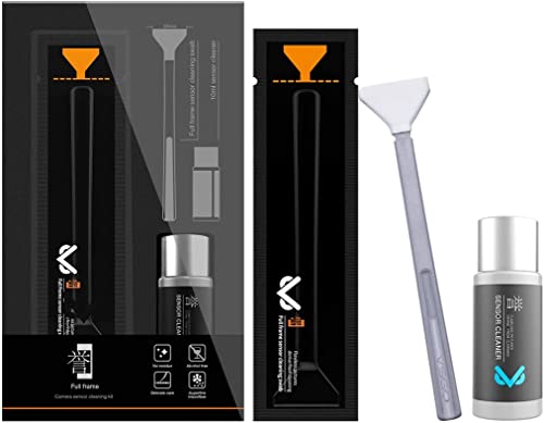 VSGO Full Frame Sensor Cleaning Kit, 12pcs Sensor Swabs & 10ml Sensor Cleaner for Nikon Sony Canon DSLR Camera Clean (VS-S03-12)
