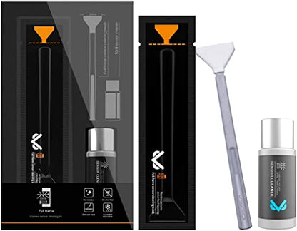 VSGO Full Frame Sensor Cleaning Kit, 12pcs Sensor Swabs & 10ml Sensor Cleaner for Nikon Sony Canon DSLR Camera Clean (VS-S03-12)