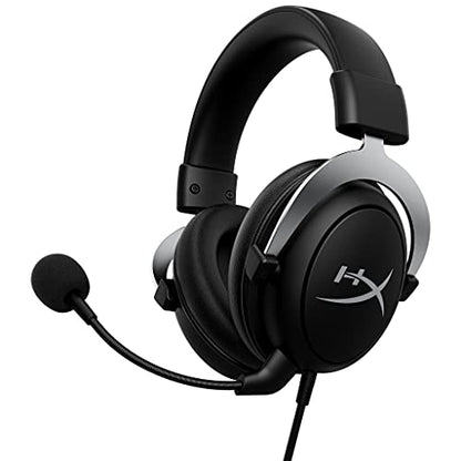 HyperX CloudX,Official Xbox Licensed Gaming Headset,Compatible with Xbox One and Series X|S,Memory Foam Ear Cushions,Detachable Noise-Cancelling Mic,in-line Audio Controls,Black/Silver,(Pack of 10) - size: Wired (Pack of 10)