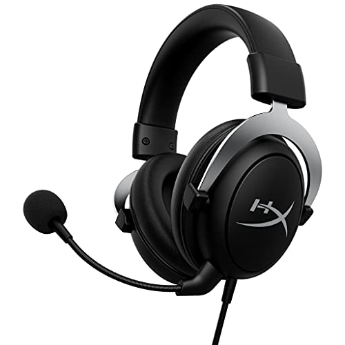 HyperX CloudX,Official Xbox Licensed Gaming Headset,Compatible with Xbox One and Series X|S,Memory Foam Ear Cushions,Detachable Noise-Cancelling Mic,in-line Audio Controls,Black/Silver,(Pack of 10) - size: Wired (Pack of 10)