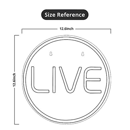 Lumoonosity Live Neon Sign - Blue&Pink LED On Air Light for Streamers/Influencers/Gamers - Streaming/Recording Live Neon Signs for Studio, Game Room, Bedroom - style: LIVE