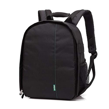 Docooler Grey Backpack - Waterproof Camera Bag, Small DSLR Camera Backpack with Customizable Interior, for Canon Sony - 33 * 26.5 * 12.5cm / 12.99 * 10.43 * 4.92 inches - color: Grey