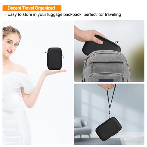 Elonbo Camera Case for Canon PowerShot G7X Mark III Digital Camera, G7X Mark III Hard Carrying Case + Soft Silicone Cover with Removable Lens Cover, Black - color: Black