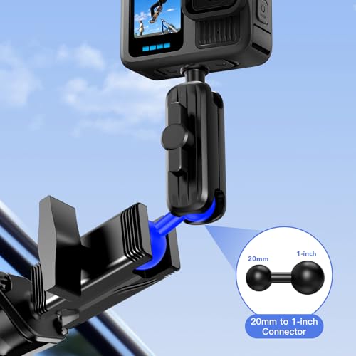 20mm Ball Head Adapter Kit – Converts to 1/4"-20 Screw, 17mm & 25mm Ball – for GPS, Camera, Phone Mounts, iOttie, Tackform, Scosche, More