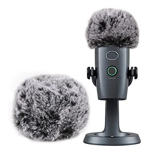 Blue Yeti Nano Pop Filter Professional Furry Windscreen Mic Cover Compatible with Blue Yeti Microphone - color: Blue