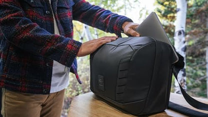 NOMATIC McKinnon Camera Messenger 13L: Versatile Camera Bag for Photographers with Quick Access, Secure Laptop Storage (Fits 14" MacBook), Comfortable Crossbody Design & External Straps for Travel - size: 13L
