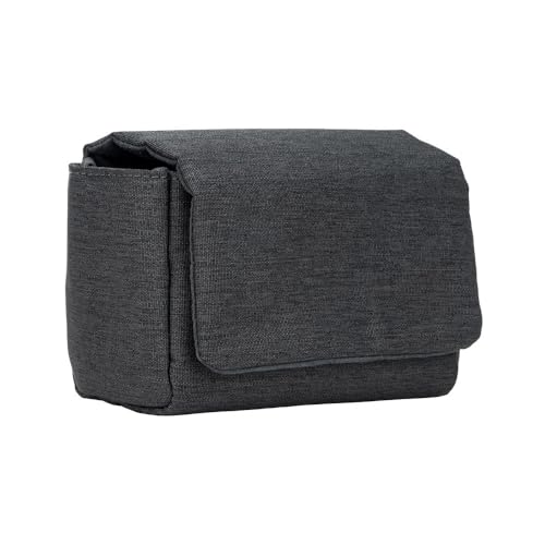 KIWIFOTOS Travel Camera Case for Fuji X100VI/PowerShot V1 Oxford | without strap, Fits X100VI/X-E5+23/27mm lens & PowerShot V1. Anti Scratch, magnetic flap, soft lining, rear zipper pocket - color: Oxford Camera Case Gray