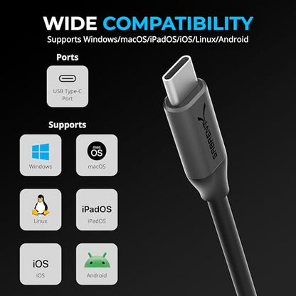 SABRENT USB to 3.5mm Jack Audio Adapter, USB to Headphone Jack Adapter Sound Card, Upgrade to 24-Bit 96Khz for a deep Sound Quality (AU-UCMA) - style: USB-C