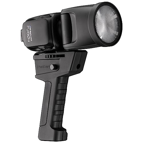 Westcott ProGrip 2 - Mount Portable Speedlights and Off-Camera Flashes for Photographers | Handheld Flash Mount with Cold Shoe and 1/4-20 Threads, 9mm Umbrella Shaft, Supports Up to 6 Lb, Includes FJ200 Insert